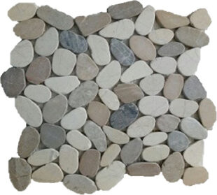 Margo Garden Products Rainforest 12" x 12" Natural Stone Pebbles Mosaic Wall & Floor Tile