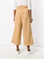 Thumbnail for your product : Incotex tie waist wide leg trousers