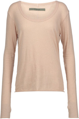 Enza Costa Cotton And Cashmere-Blend Sweater