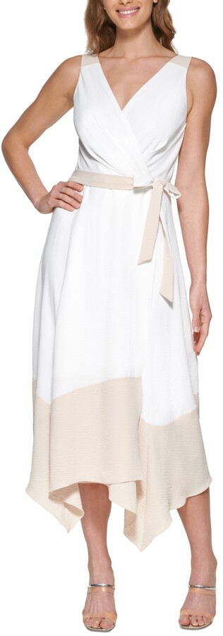 White Faux Wrap Women's Dresses | Shop ...