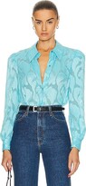 Thumbnail for your product : L'Agence Jenica Blouse in Blue