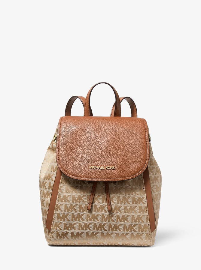 MICHAEL Michael Kors Evie Small Logo Jacquard Backpack ShopStyle