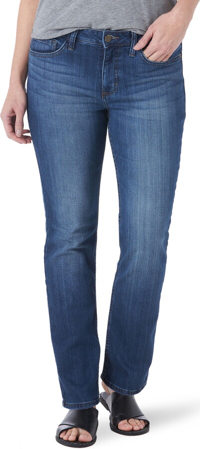 Lee Women's Midrise Straight Jean, Available in 28", 30", 32" Inseams, Sizes 2-22