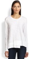 Thumbnail for your product : Wilt Asymmetrical Layered-Hem Cotton Tee