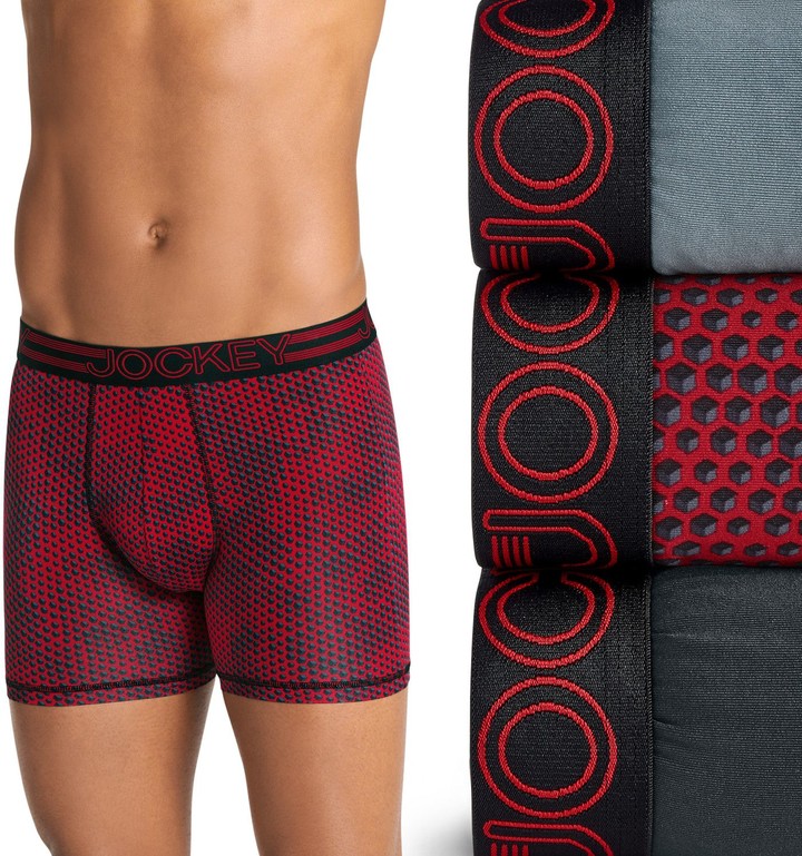 Jockey Men's 3pack Active Microfiber Boxer Briefs ShopStyle