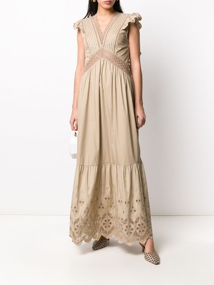 Self-Portrait Broderie Anglaise maxi dress