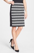 Thumbnail for your product : Classiques Entier Novelty Pattern Ponte Pencil Skirt