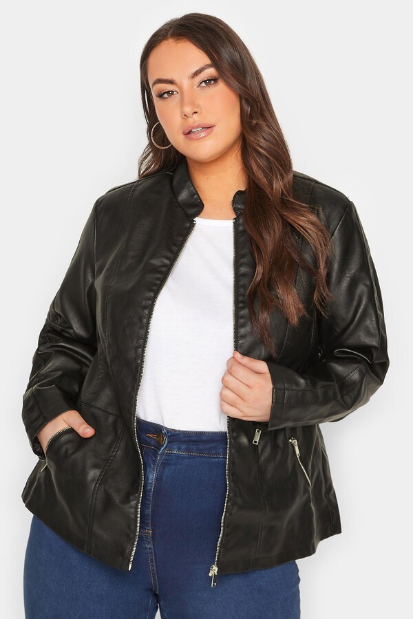 Yours Faux Leather Jacket ShopStyle