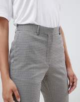 Thumbnail for your product : ASOS DESIGN tailored check slim flare pants