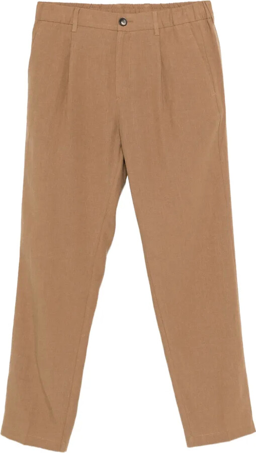 Herno Pleated Straight Trousers