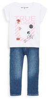 Thumbnail for your product : True Religion Baby's Stripe Horseshoe Tee & Jeans Set