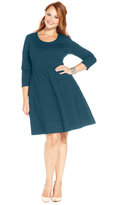 Thumbnail for your product : Modamix Plus Size Tiered A-Line Dress
