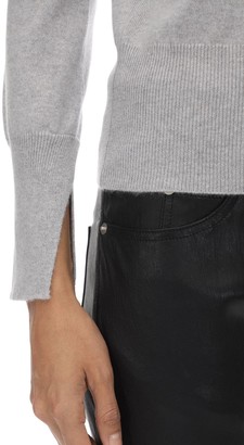 Ferragamo Cashmere Knit Sweater W/asymmetric Cuffs