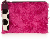 Thumbnail for your product : House of Holland The Bag Of Tricks shearling and calf hair clutch