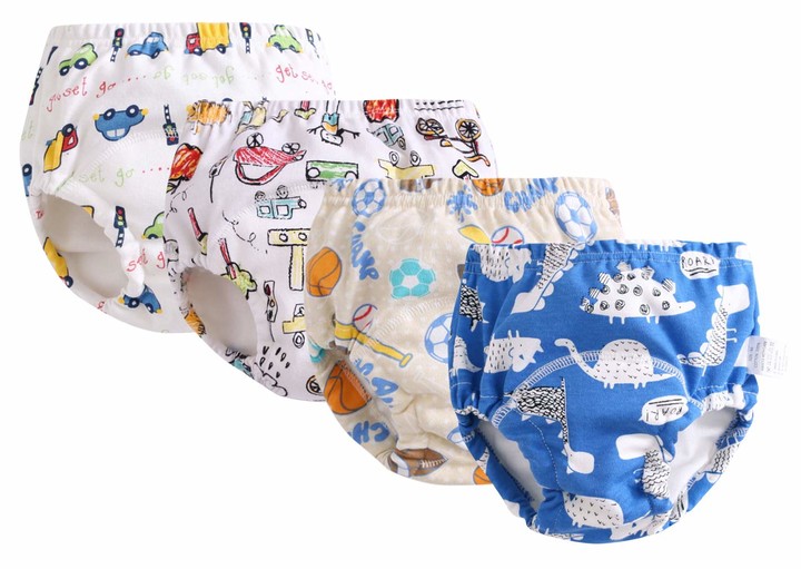 GEMVIE Training Pants for Babies 4 Packs Toddler Potty Training Pants