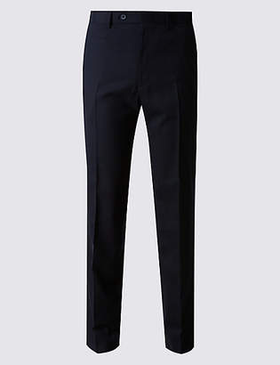 M&S Collection Big & Tall Tailored Wool Blend Trousers
