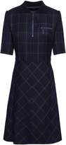 Thumbnail for your product : Piazza Sempione Checked Wool-blend Dress