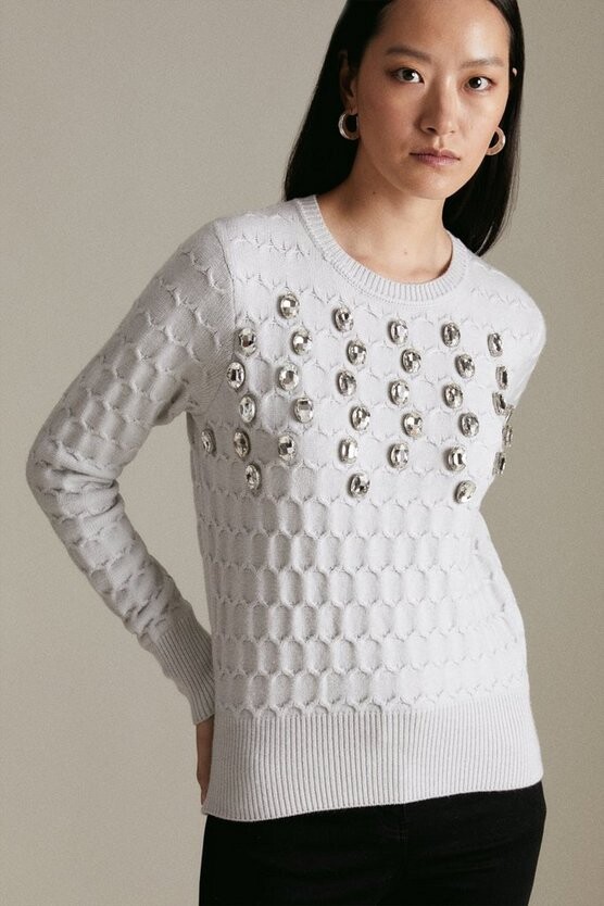 ladies embellished jumpers
