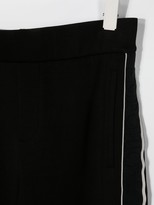 Thumbnail for your product : Emporio Armani Kids TEEN side-tripe cotton-blend track trousers