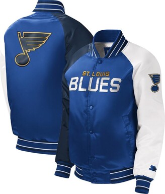 St Louis Blues Fleece Leather Jacket