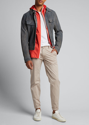 mens coral hoodie