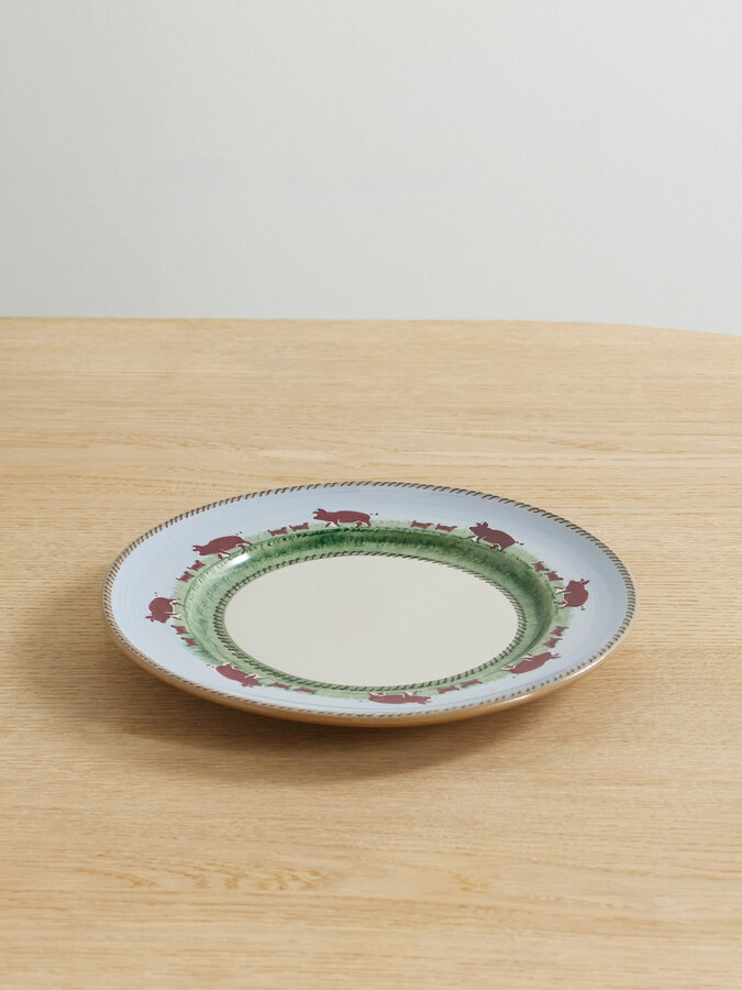 JW Anderson - + Nicholas Mosse Painted Ceramic Plate - Blue