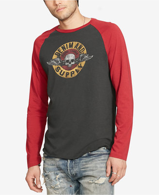 Denim & Supply Ralph Lauren Men's Jersey Long-Sleeve Baseball T-Shirt