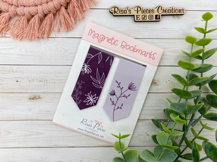 Etsy Floral Magnetic Bookmark, Reading Accessory, Planner Clip, For Student, Reader, Easter Basket Idea, Gift Teacher