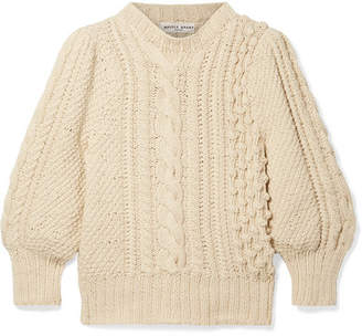 Apiece Apart Ermita Cable-knit Cotton Sweater - Cream