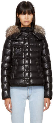 Moncler Black Down Fur Armoise Jacket