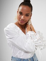 Thumbnail for your product : French Connection Ena Organic Rhodes Ruffle Blouse