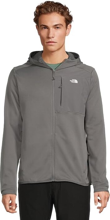 The North Face TNF Performance Fleece Full Zip Hoodie Men's Jacket Smoked Pearl : MD, Elastane/Polyester