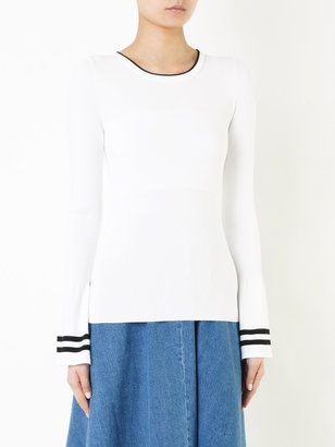 Moncler flared sleeve knitted top