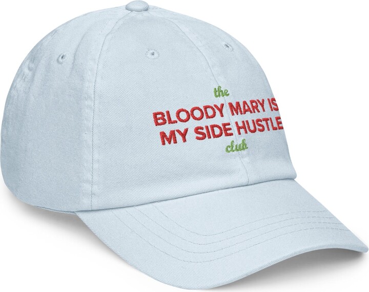Anchor & Crew Pastel Blue Bloody Mary Is My Side Hustle Club Chino Embroidered Cap - Men