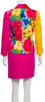 Thumbnail for your product : Bill Blass Watercolor Print Skirt Suit