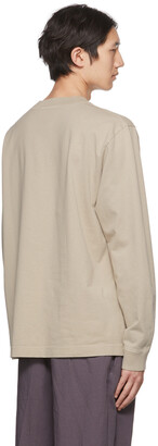 Acne Studios Taupe Organic Cotton Long Sleeve T-Shirt