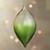 Thumbnail for your product : Crate & Barrel Green Global Dip Dyed Drop Ornament