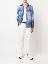Thumbnail for your product : DSQUARED2 Faded Distressed Denim Shirt
