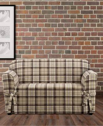 Sure Fit CLOSEOUT! Highland Plaid 1-Pc. Loveseat Slipcover