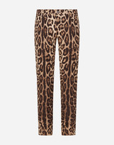 Thumbnail for your product : Dolce & Gabbana Five-Pocket Leopard-Print Pants