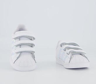 adidas Superstar Cf Infant Trainers White Iridescent - ShopStyle Girls'  Shoes