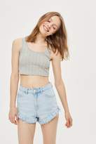 Thumbnail for your product : Topshop Ribbed Crop Vest Top