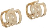 Thumbnail for your product : Loren Stewart "3-Bar" Huggie Hoops-Colorless