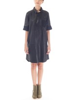Thumbnail for your product : Band Of Outsiders Leather Shirt Dress