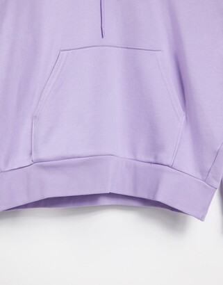 Weekday Alisa organic cotton hoodie in lilac