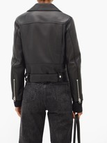 Thumbnail for your product : Acne Studios Mock Smooth-leather Biker Jacket - Black