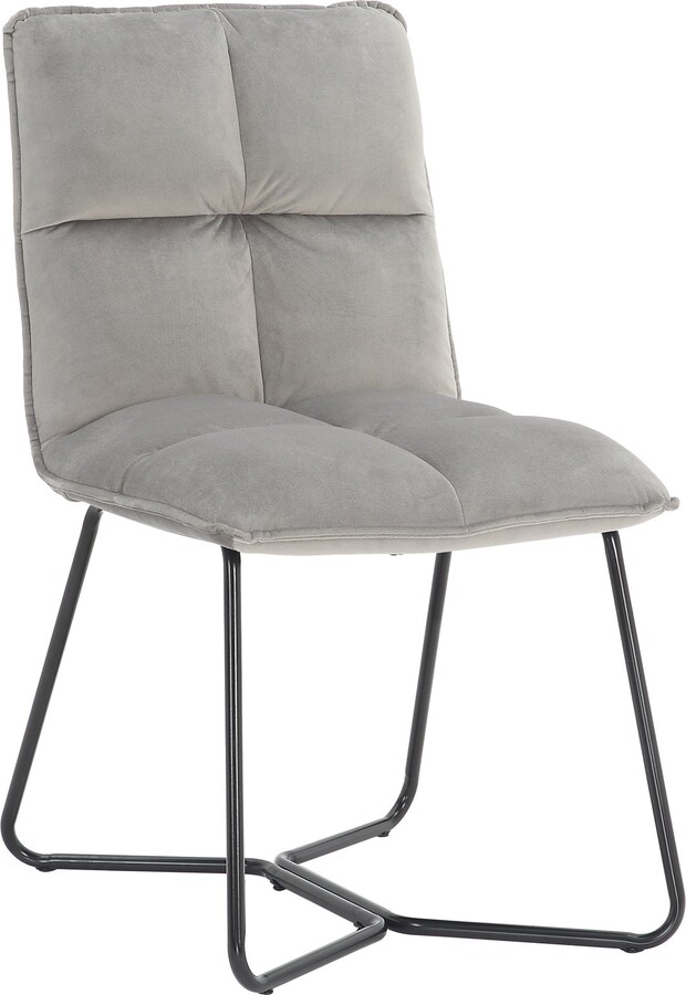 Dunelm Logan Dining Chair, Velvet Grey ShopStyle