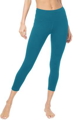 Queenie Ke Women 22" Yoga Capris Power Flex Height Waist Running Pants Workout Tights Legging Size S Color