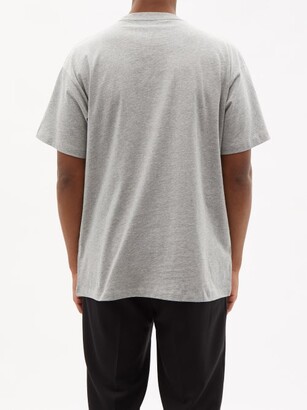 Raf Simons Portrait-print Cotton-jersey T-shirt - Grey