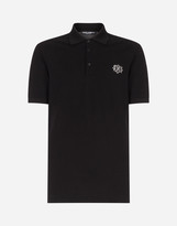 Thumbnail for your product : Dolce & Gabbana Cotton polo-shirt with patch